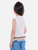 Blusa Sin Mangas con Flecos para Niña