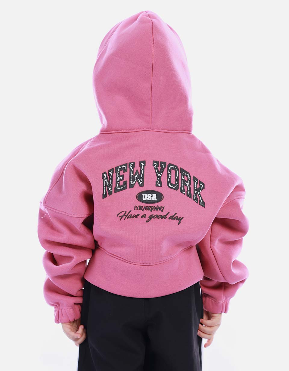 Hoodie con Cierre para Niña