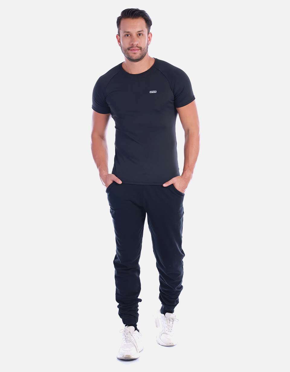 Camiseta licrada Hombre unicolor