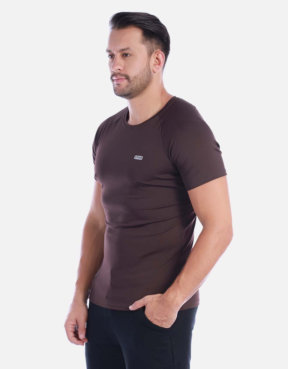 Camiseta licrada Hombre unicolor