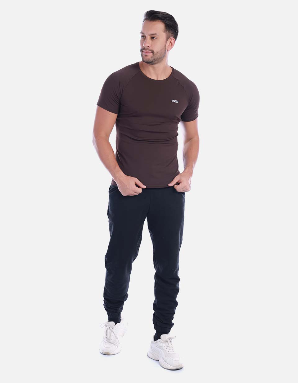 Camiseta licrada Hombre unicolor