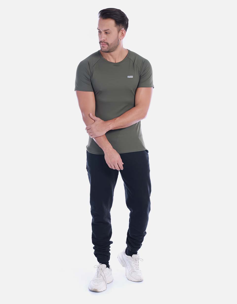 Camiseta licrada Hombre unicolor