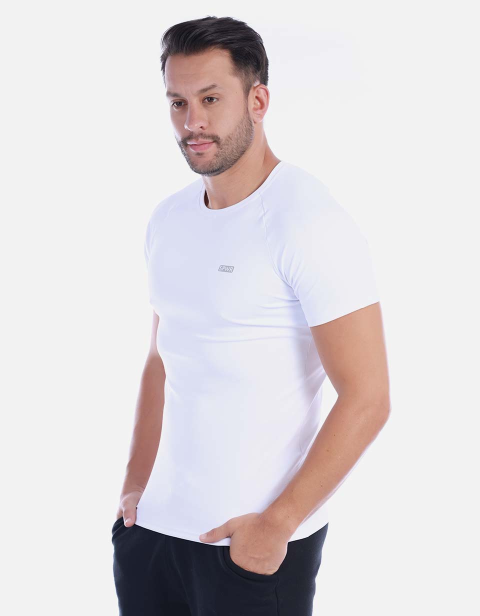 Camiseta licrada Hombre unicolor