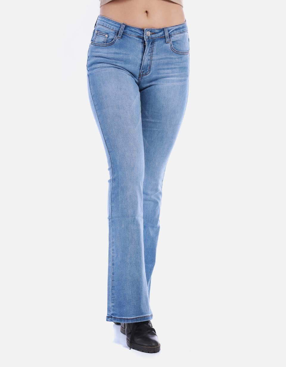 Jean bota campana para mujer