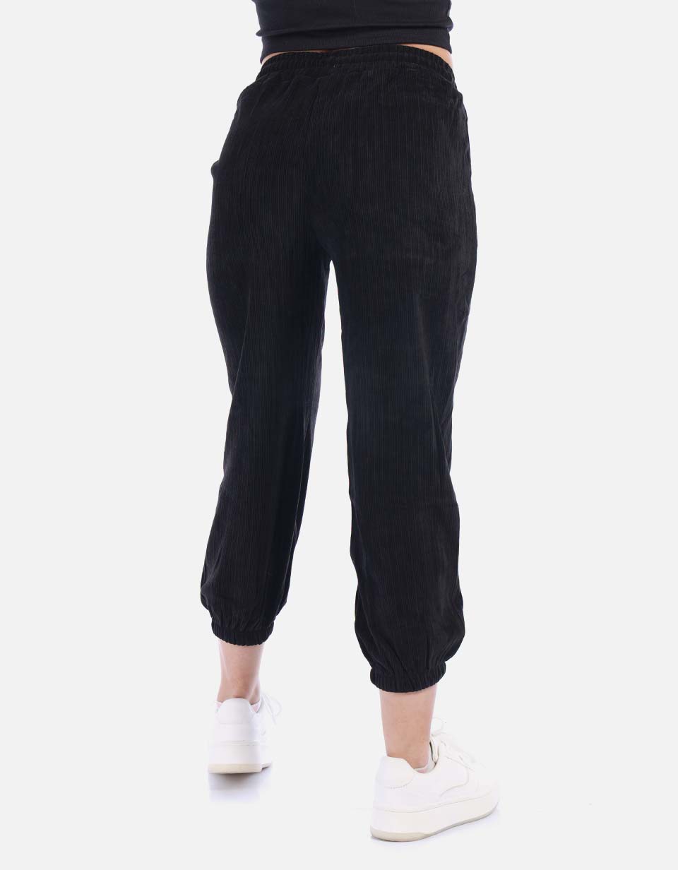 Pantalón tipo jogger en pana Mujer
