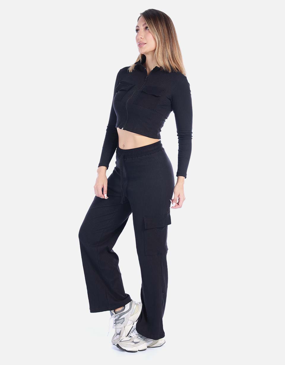 Conjunto Casual Tipo Cargo Mujer