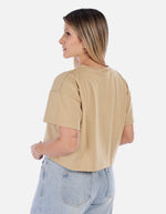 Camiseta Corta negra con Diseño bordado