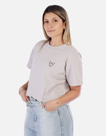 Camiseta Corta negra con Diseño bordado