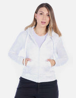 Chaqueta Deportiva Blanca con Cremallera