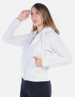 Chaqueta Deportiva Blanca con Cremallera
