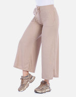 Pantalón Wide Leg Rib de Resorte