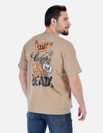 Camiseta ajustada de Hombre Cuello redondo