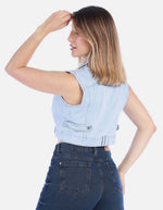 Chaleco de Jean Corto para Mujer