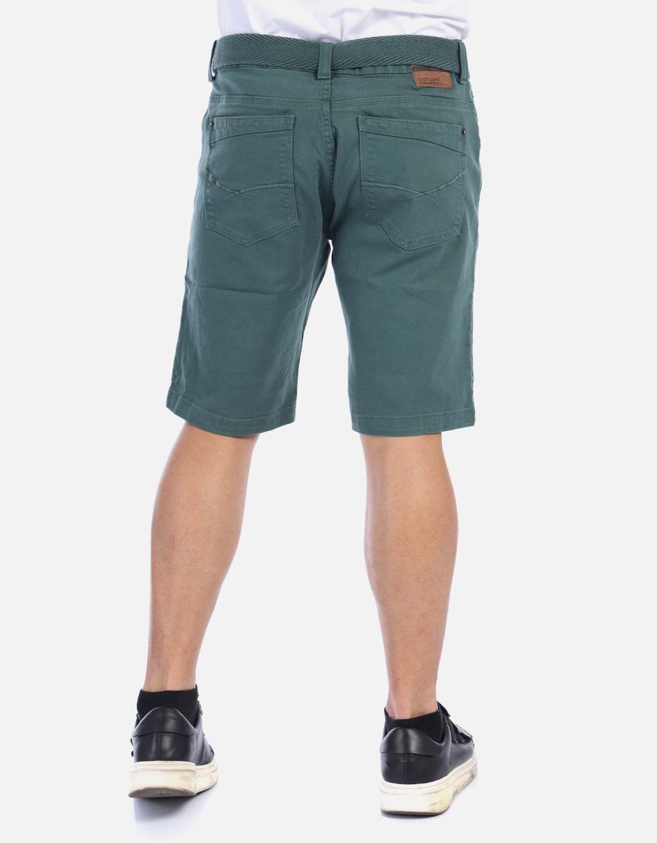 Bermuda en dril hombre unicolor
