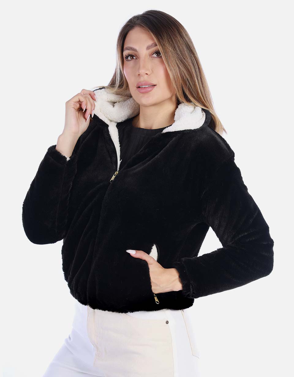 Chaqueta Térmica Blanca con Capota