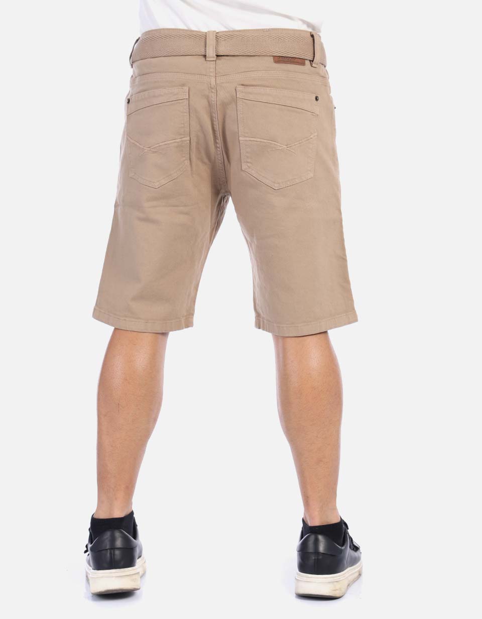 Bermuda en dril hombre unicolor