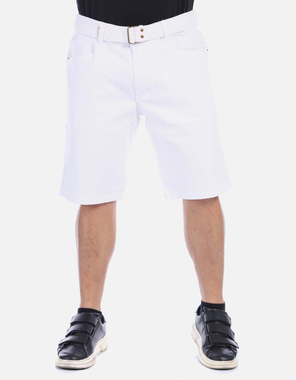 Bermuda en dril hombre unicolor