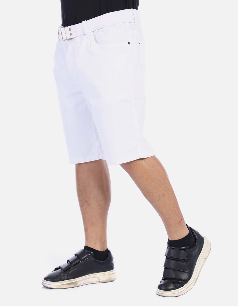 Bermuda en dril hombre unicolor