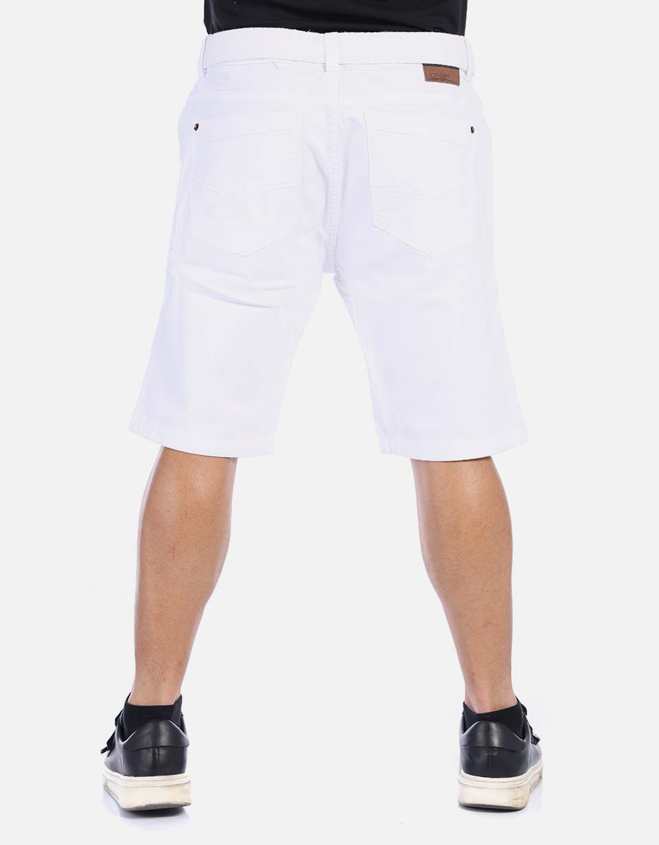 Bermuda en dril hombre unicolor