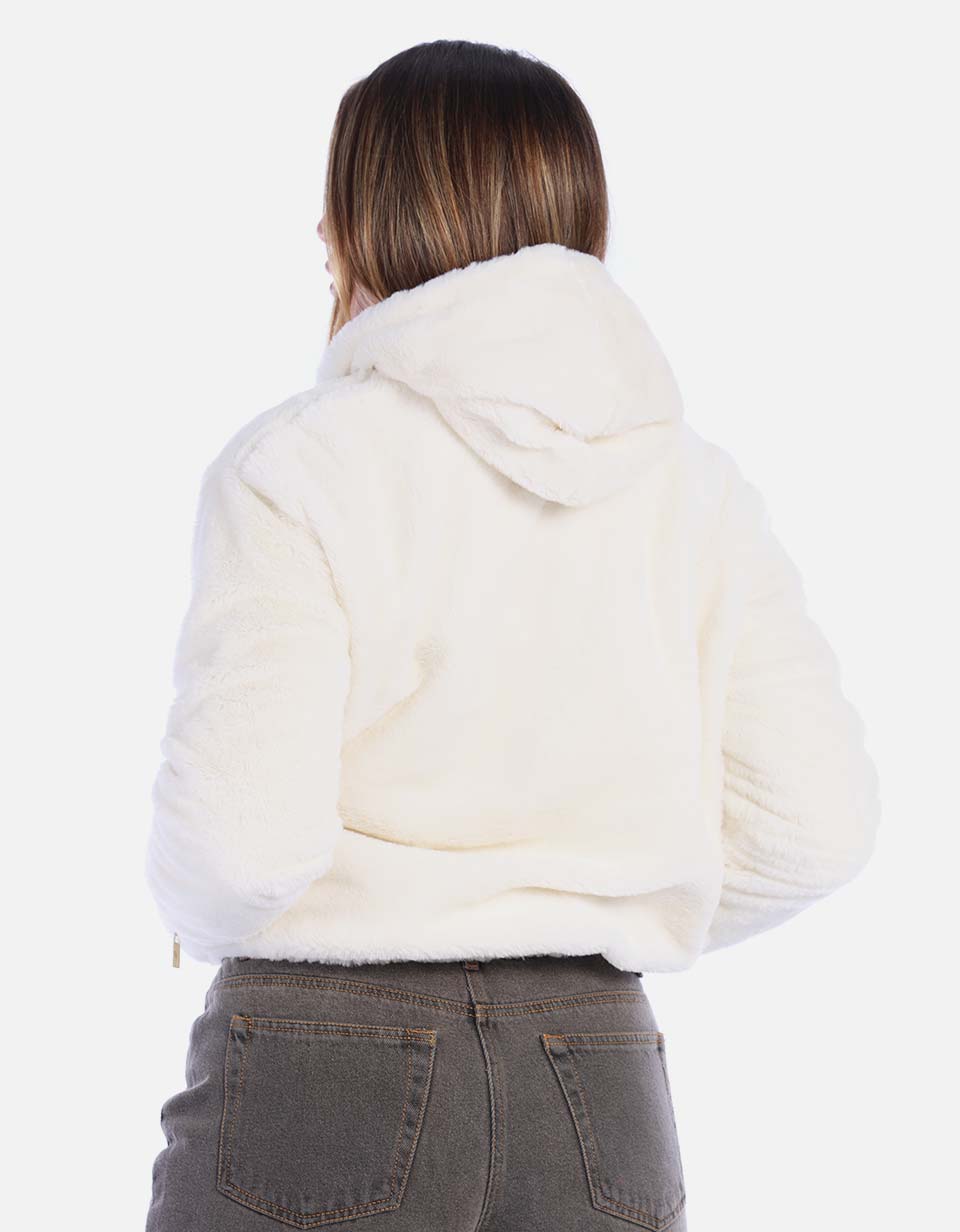 Chaqueta Térmica Blanca con Capota