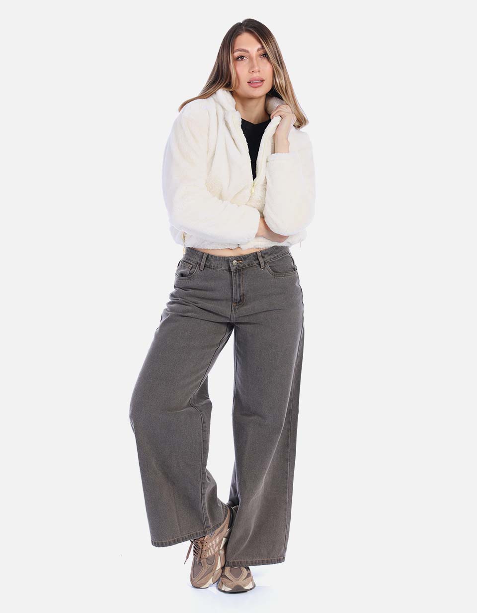Chaqueta Térmica Blanca con Capota
