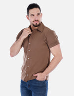Camisa Casual de Hombre Manga corta