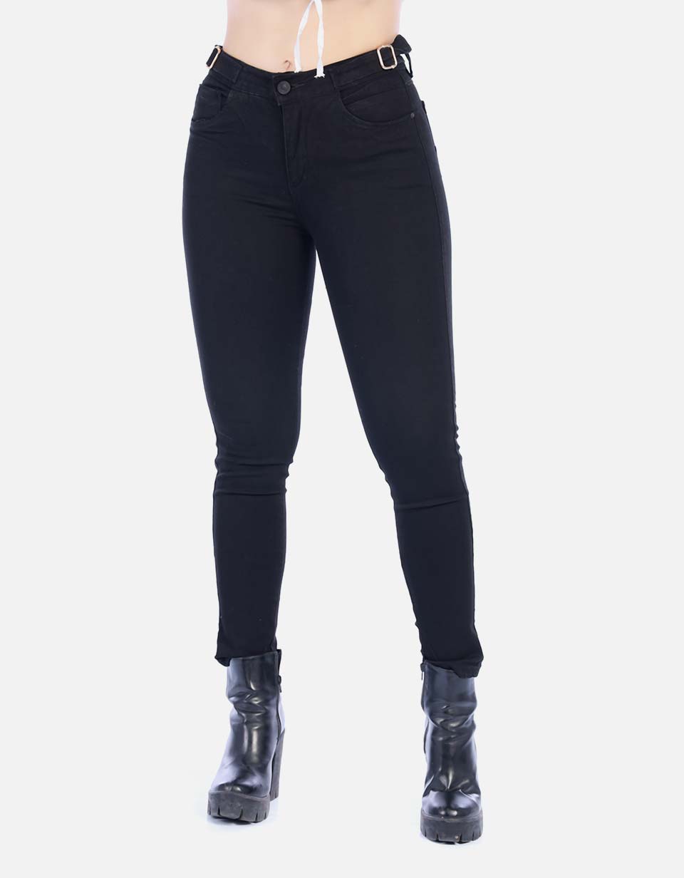 Jean Negro Ajustado con Stretch para Mujer