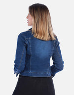 Chaqueta Jean Clásica Azul Oscuro