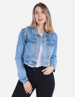 Chaqueta Jean Corta con Stretch para Mujer