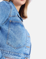 Chaqueta Jean Corta con Stretch para Mujer