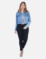 Chaqueta Jean Corta con Stretch para Mujer