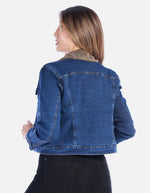 Chaqueta Jean con Cuello Ovejera