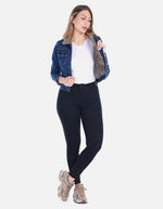 Chaqueta Jean con Cuello Ovejera