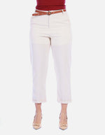 Pantalón de Lino y Rayón con Cinturón