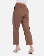 Pantalón de Lino y Rayón con Cinturón