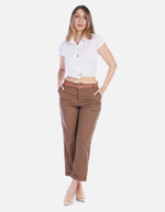 Pantalón de Lino y Rayón con Cinturón
