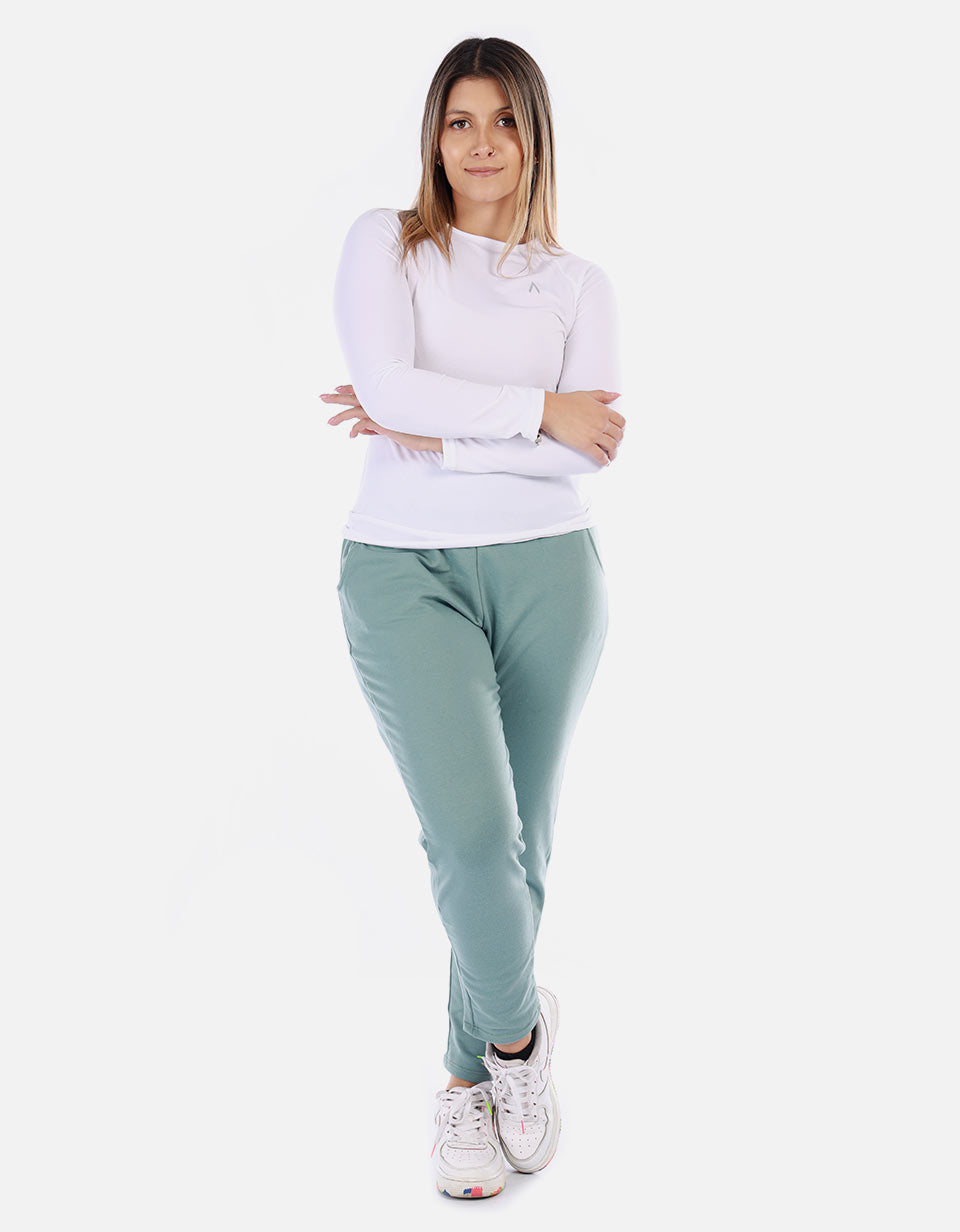 Jogger Mujer con Cintura Fruncida