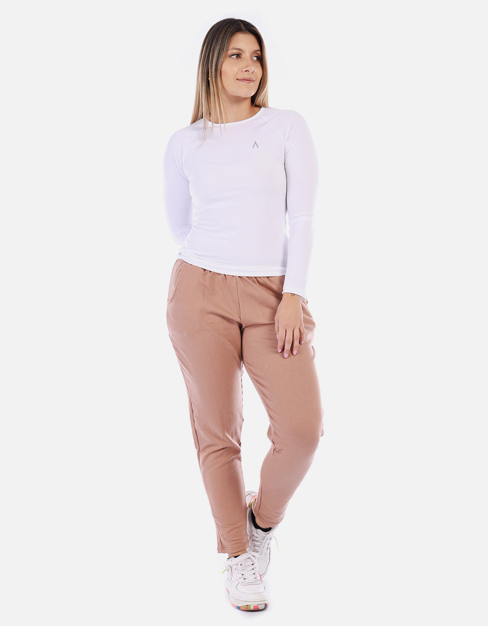 Jogger Mujer con Cintura Fruncida