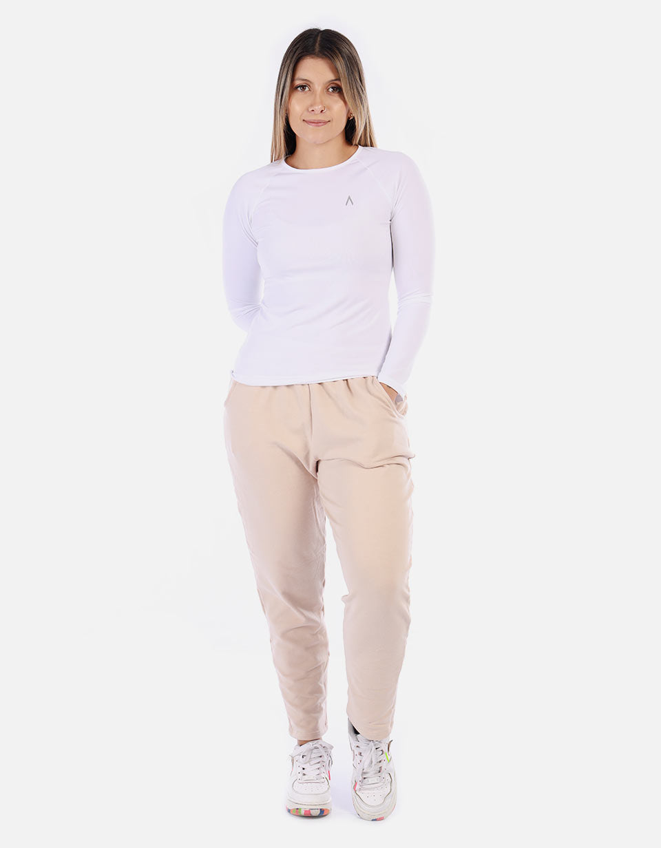 Jogger Mujer con Cintura Fruncida