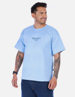 Camiseta Azul Minimalista