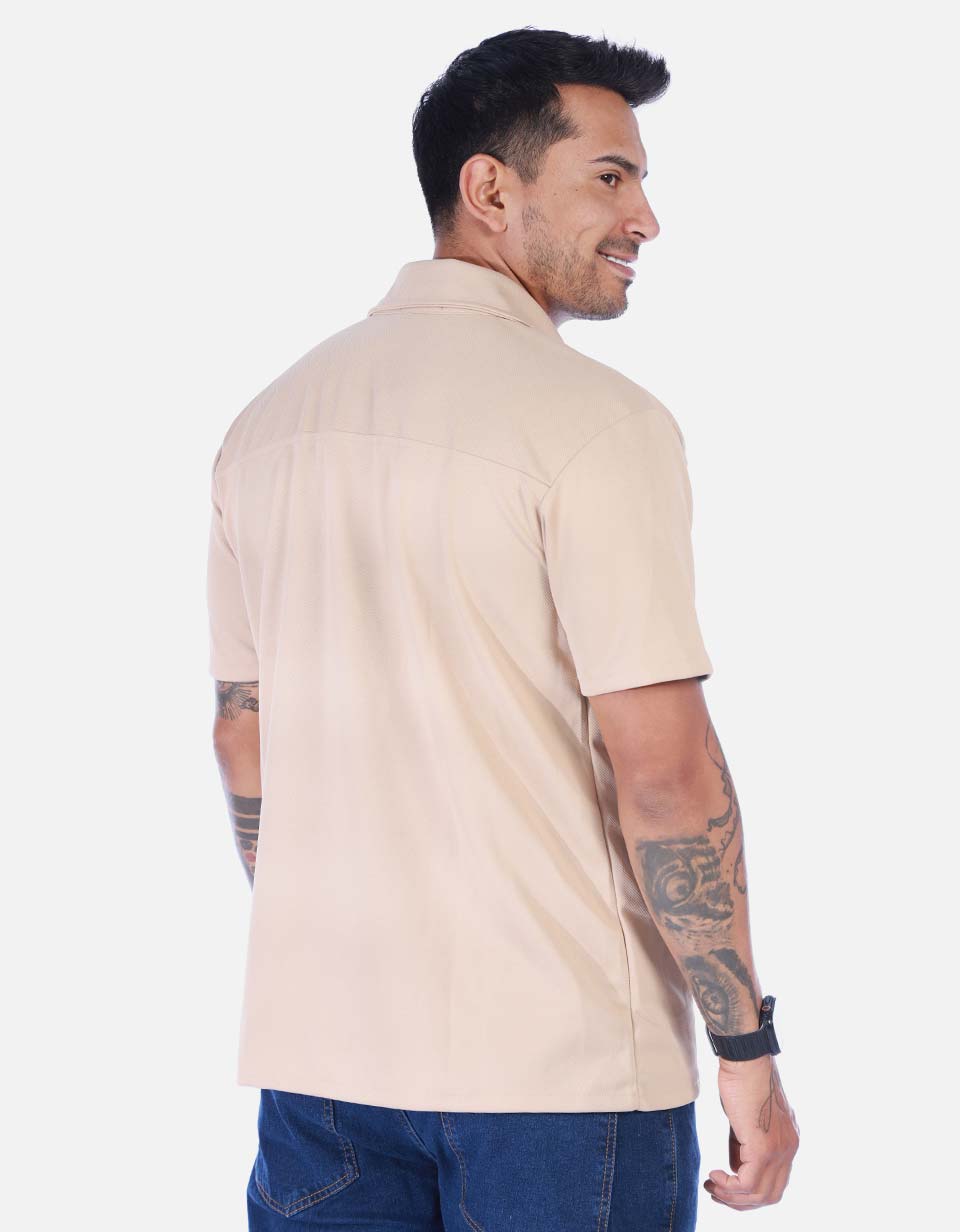 Camisa Casual Manga Corta para Hombre