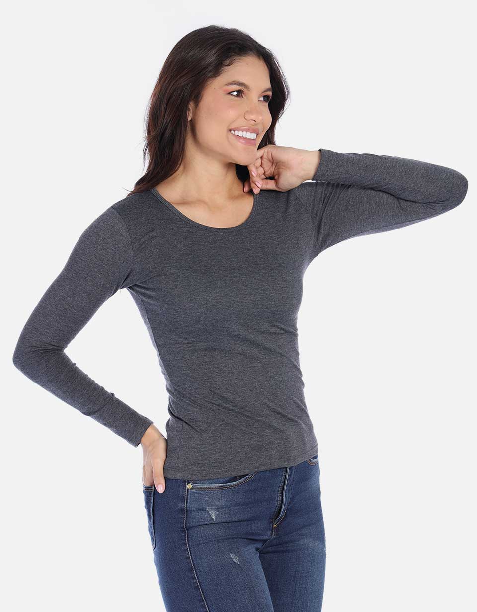 Camiseta manga larga basica para Mujer Arequipe