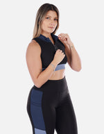 Top Deportivo de Mujer con Cremallera Frontal