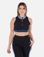 Top Deportivo de Mujer con Cremallera Frontal