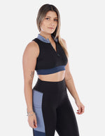 Top Deportivo de Mujer con Cremallera Frontal