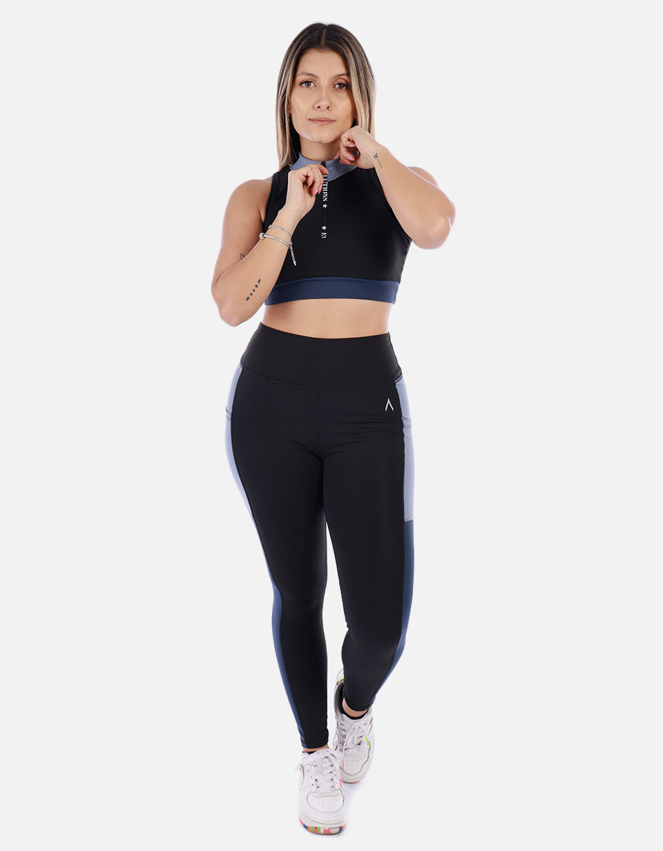 Top Deportivo de Mujer con Cremallera Frontal