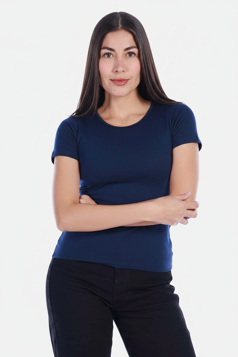 Camiseta manga corta básica para Mujer