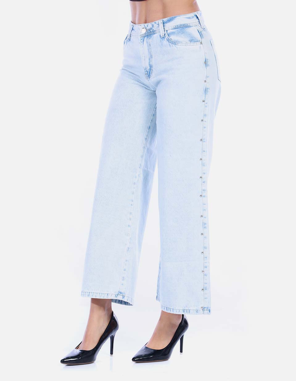 Jean Wide Leg Azul Claro