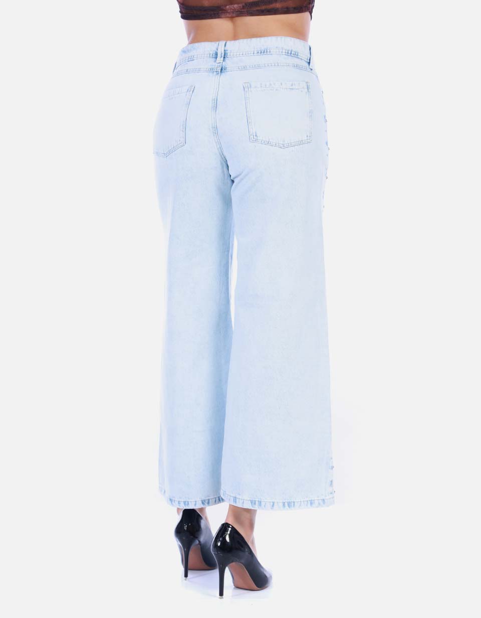 Jean Wide Leg Azul Claro