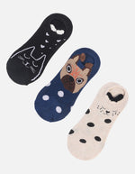 3 pares de media talonera surtido Mujer